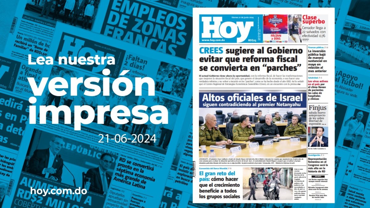 Edición impresa, viernes 21 de junio de 2024
