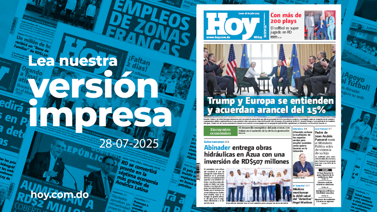 Edición impresa, lunes 28 de julio de 2025