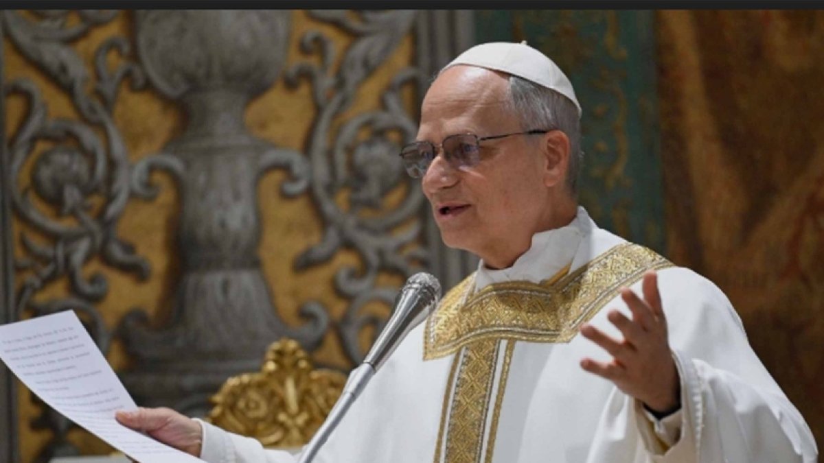 El papa León llamó a la reconciliación.