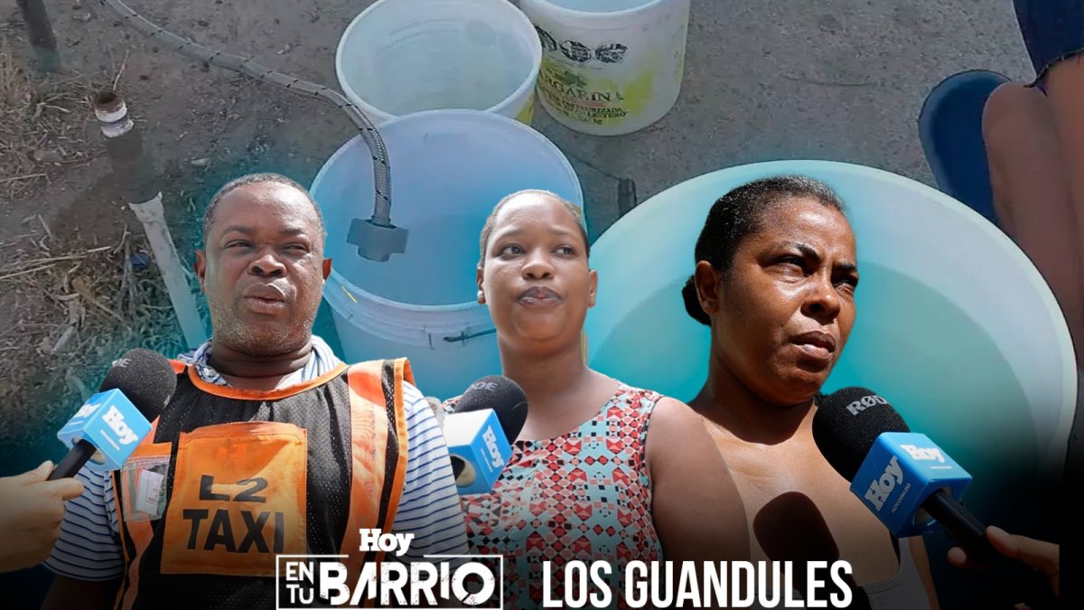 En Los Guandules tienen que comprar cubetas de agua entre cien y ciento cincuenta pesos, debido a escasez
