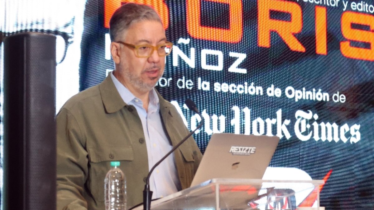 Boris Muñoz en la conferencia