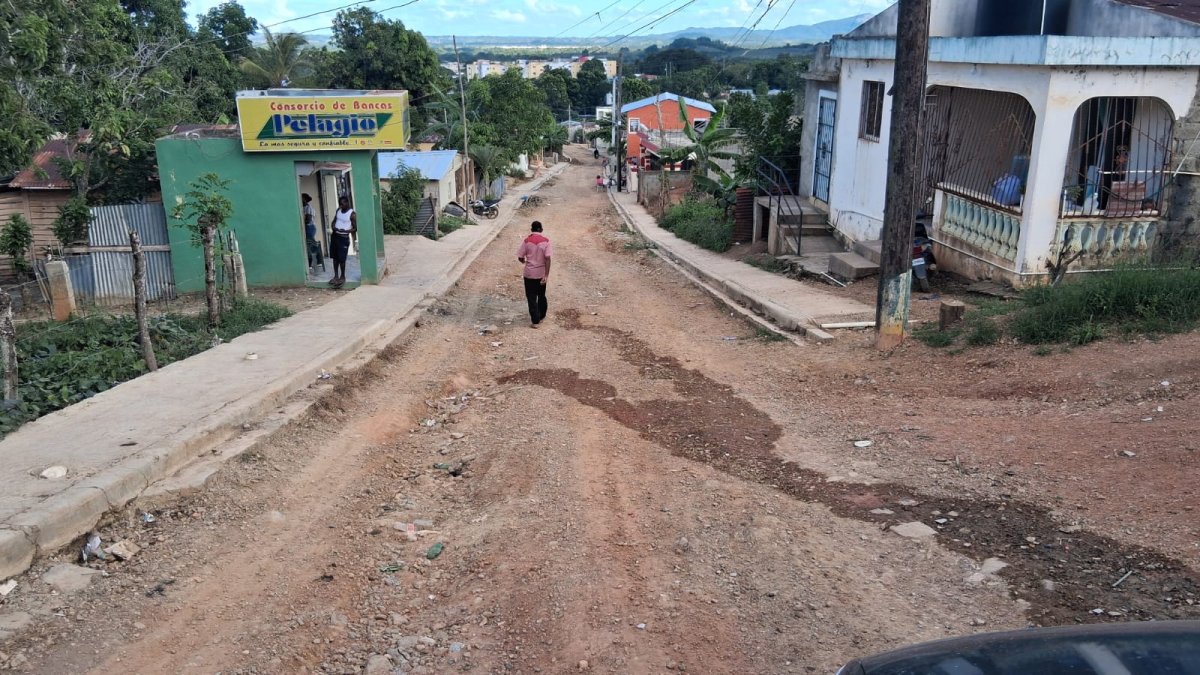 Las calles están en malas condiciones.