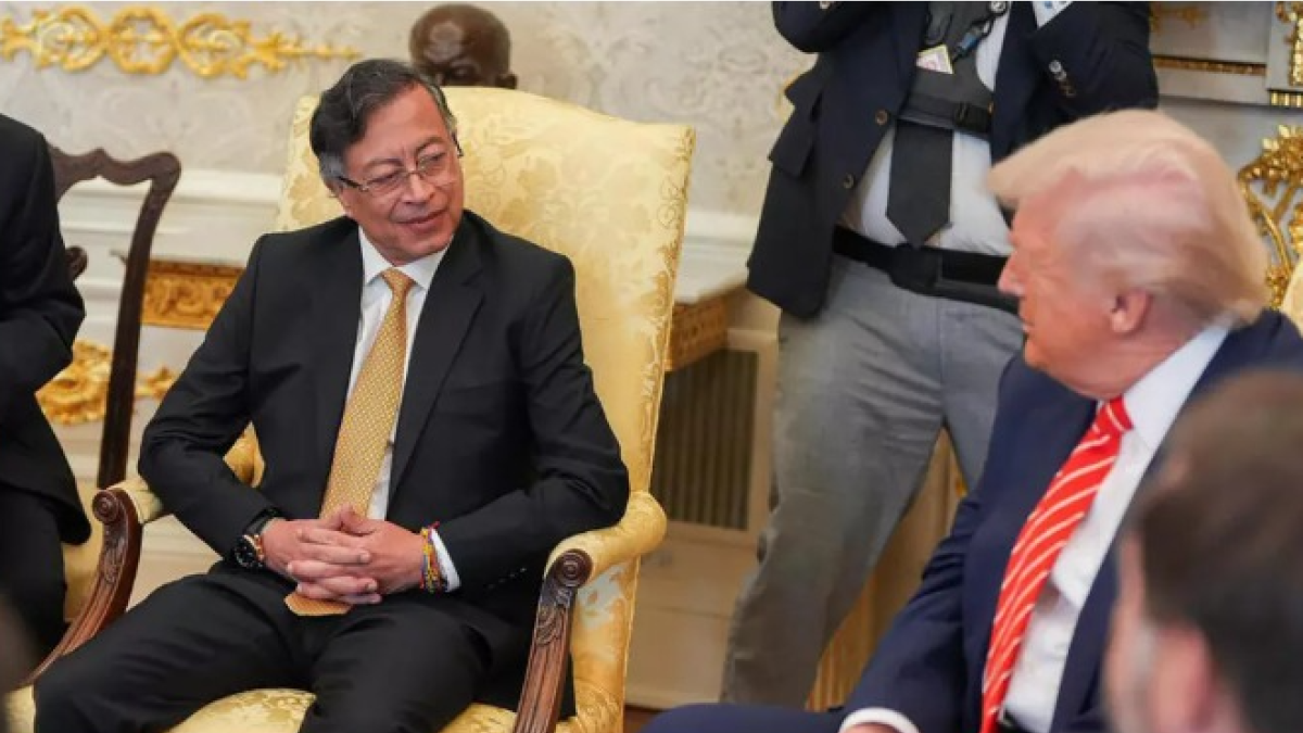 Petro agregó que, como muestra del tono cordial del encuentro, Trump le obsequió una gorra con el lema 
