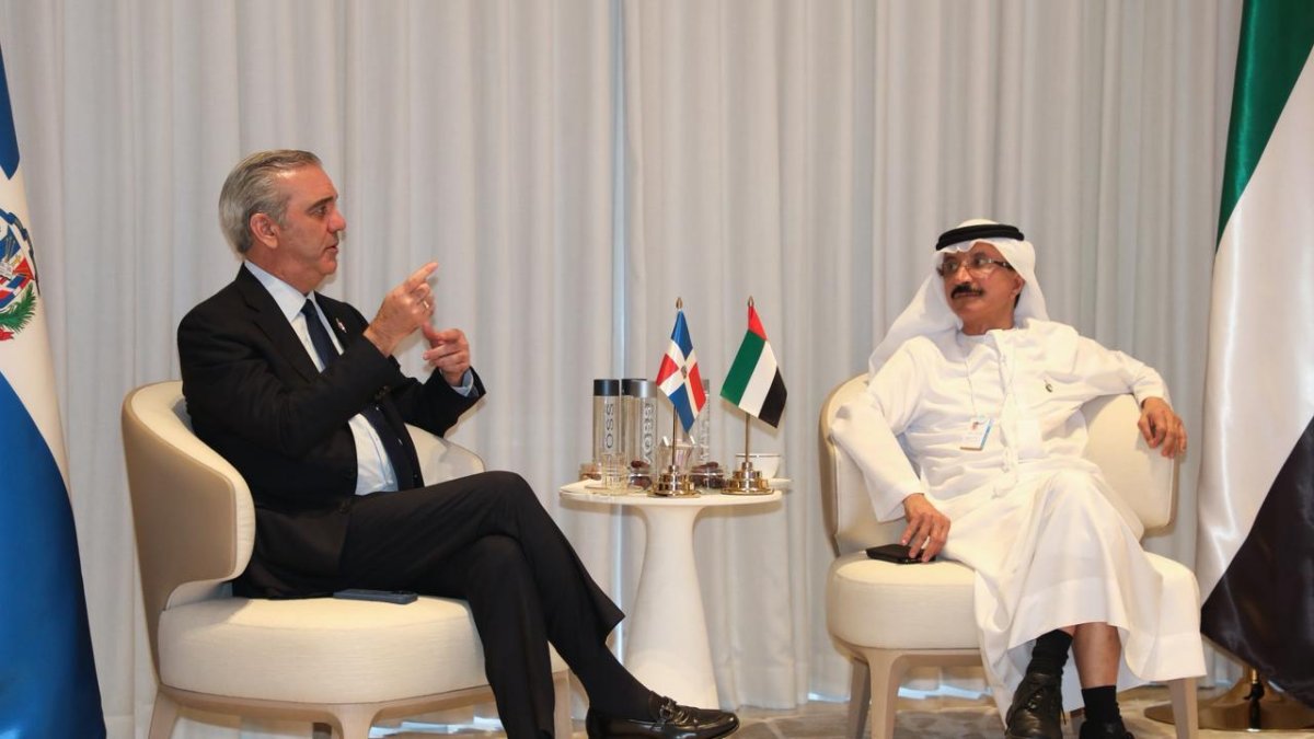 Luis Abinader y Sultan Ahmed bin Sulayem