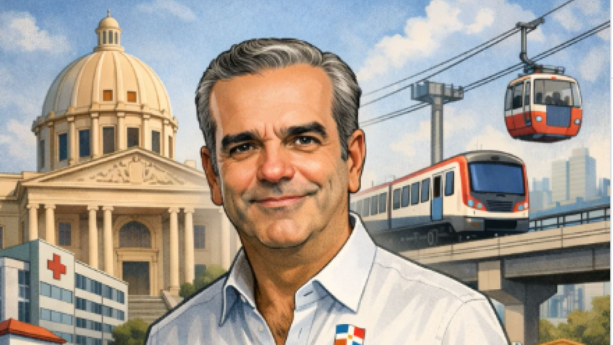 Caricatura compartida por Luis Abinader