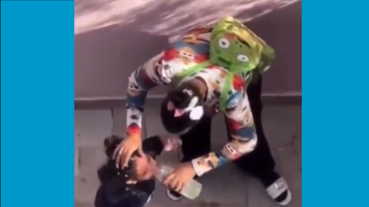 Imágenes de la agresión