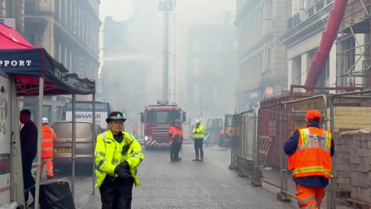 Incendio en Glasgow obliga a cerrar la principal estación ferroviaria de Escocia