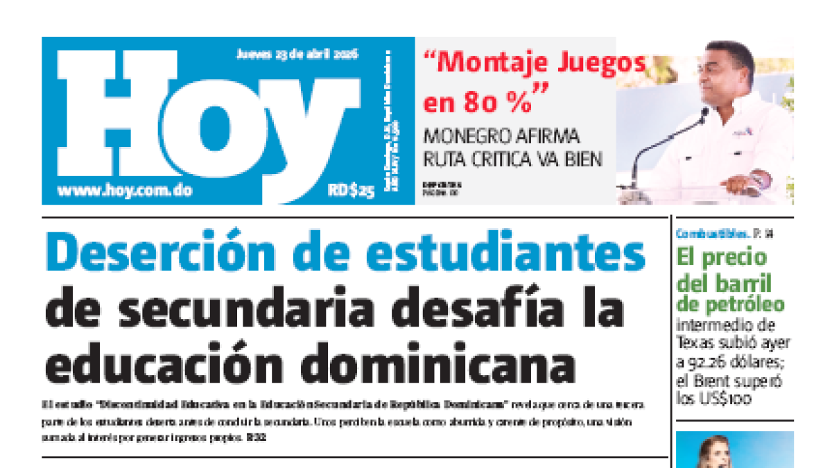 Edición Impresa, jueves 23 de abril de 2026