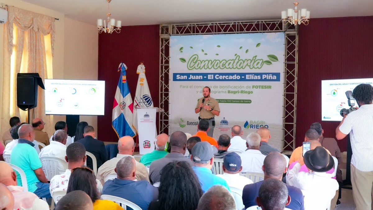 Productores de San Juan y Elías Piña recibirán RD$12 millones para modernizar riego