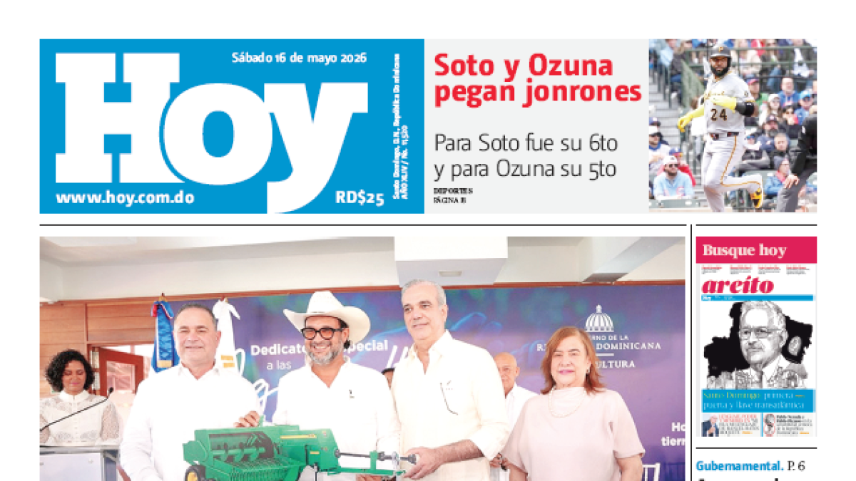 Edición impresa, sábado 16 de mayo de 2026