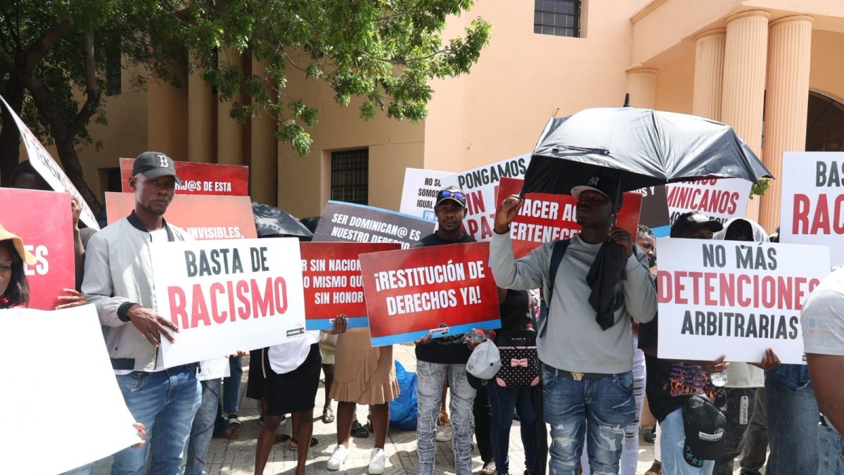 Protesta de dominicanos con ascendencia haitiana