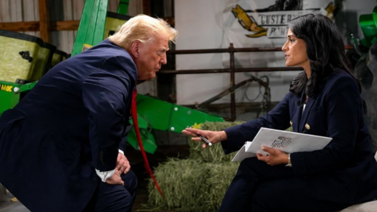 Donald Trump corta entrevista tras acusar a periodista de se
