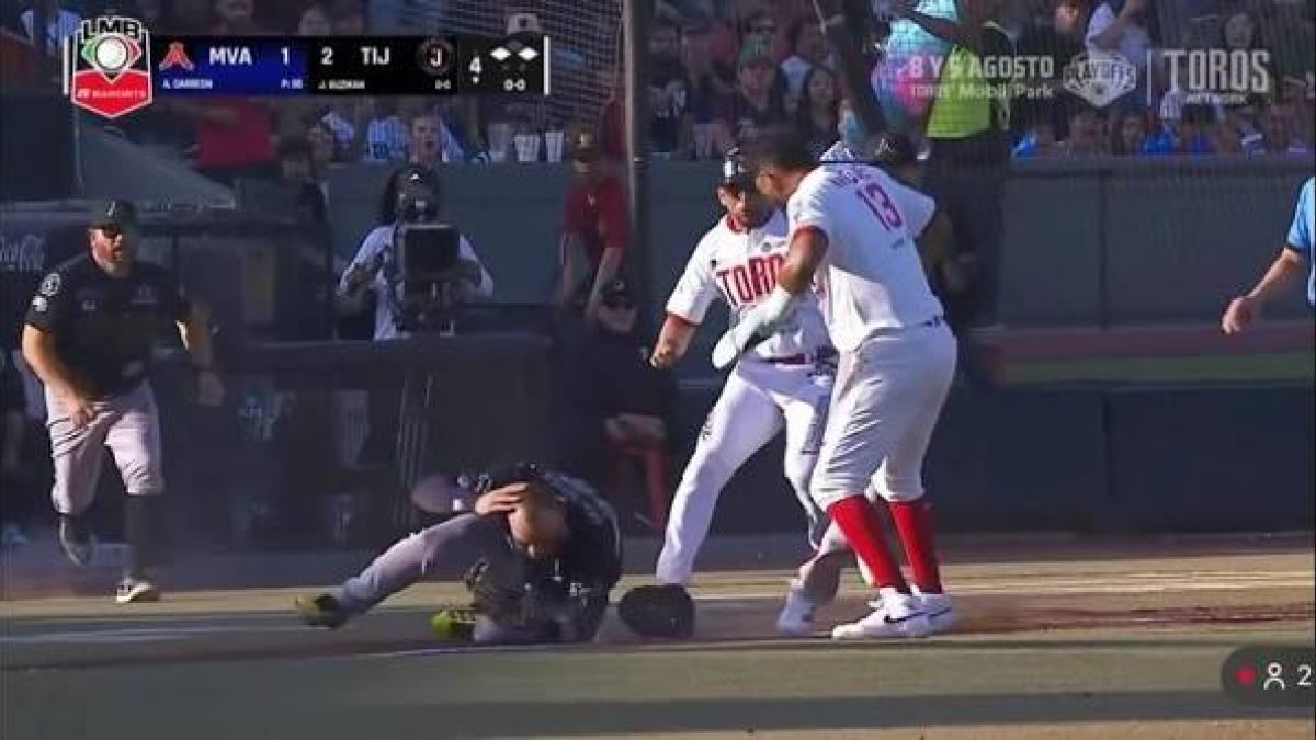 Dany Vásquez protagoniza violenta pelea durante juego entre Toros y Acereros