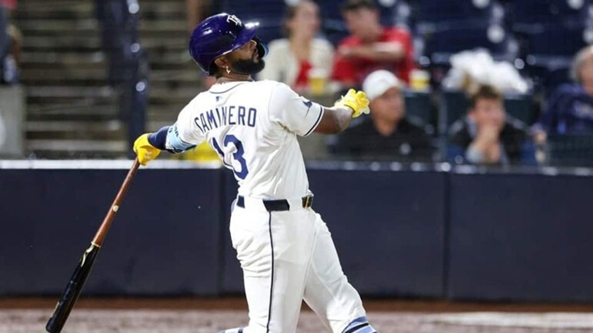 Junior Caminero pegó su jonrón 40 del año para dejar a Houston en el campo.