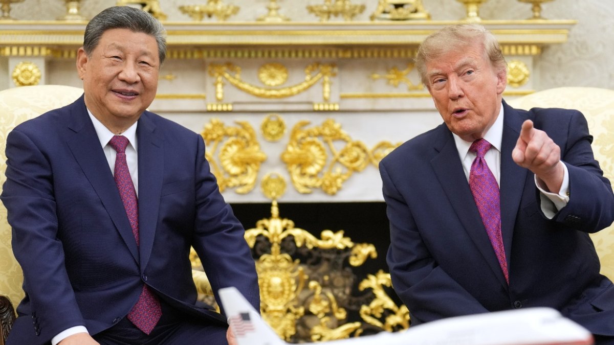 Los presidentes de China, Xi Jinping, y de EE.UU., Donald Trump, en la Casa Blanca.