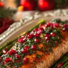 Servir salmón en la cena de Navidad una rica, saludable e innovadora opción.