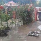 Una de las viviendas afectadas por la explosión.