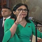 Delcy Rodríguez juró como presidenta interina de Venezuela.