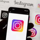 El logo de Instagram en un teléfono celular en Boston, el 14 de octubre del 2022. (AP foto/Michael Dwyer)