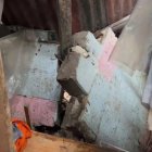 Así quedó el hogar de don Francisco tras derrumbe