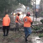 Fuertes lluvias y ventarrón afectan Sánchez Ramírez