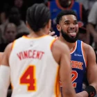 Karl-Anthony Towns celebra triunfo