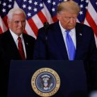 El presidente de los Estados Unidos, Donald Trump, y el vicepresidente, Mike Pence (Reuters)