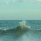 Vista Del Malecon A La Llegada Del Huracan Tomas.