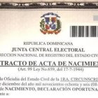 Acta de nacimiento