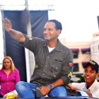 José Laluz mientras participaba como candidato a diputado por el PLD.