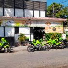 Parte frontal del restaudante donde fueron asesinados los dominicanos.  Internet