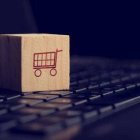 Online shopping and e-commerce background