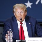 Former US president Trump joins Hispanic roundtable in North Las Vegas