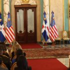 Secretario de Guerra de los EE.UU y Presidente Luis Abinader en Palacio- Foto: José De León