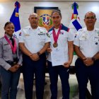 El mayor  general Ramón Antonio   Guzmán Peralta y el general Jacobo Mateo Moquete, junto a  Pirón y    Mejía.
