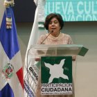 Miriam Díaz Santana, de Participación Ciudadana, habla sobre el ultimo informe del movimiento bajo el tema principal de la corrupcion.