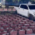 Cigarrillos decomisados por las autoridades,