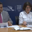 José P. Monegro y Mercedes Ramos,  presidenta de Directores del Grupo Ramos,