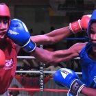 Púgiles durante un combate que protagonizaron en la copa del año pasado.