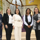 Yohanna Hilario, Sinthia Sánchez, Caroll Mueses, Dilenys Evangelista y Yosarah Fernández  Olga de la Cruz