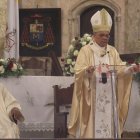 Monseñor Francisco Ozoria al hablar durante la misa.   Chaymi Soriano