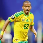 Jayden Adams, de la selección de Sudáfrica, disputa un partido del Mundial ante Chequia en Atlanta, el jueves 18 de junio de 2026 (AP Foto/Stew Milne, archivo)