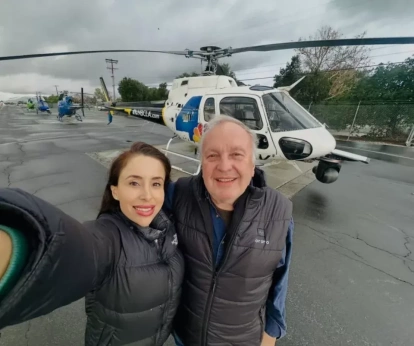 Eliana Moreno y George Marciniw, víctimas del accidente. George Marciniw/Instagram