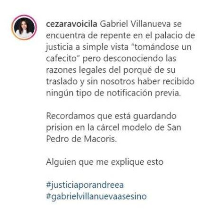 Hermana de Andreea Celea denuncia Gabriel Villanueva se encuentra en el Palacio de Justicia,Hermana de Andreea Celea denuncia Gabriel Villanueva se encuentra en el Palacio de Justicia