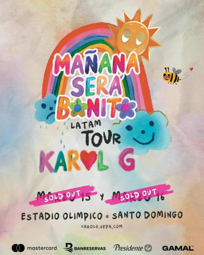 Karol G logra dos “sold out” para sus conciertos en RD,Karol G logra dos “sold out” para sus conciertos en RD