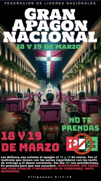 ¡Por 2 días! Chóferes de Uber y PedidosYa harán paro de labores,¡Por 2 días! Chóferes de Uber y PedidosYa harán paro de labores