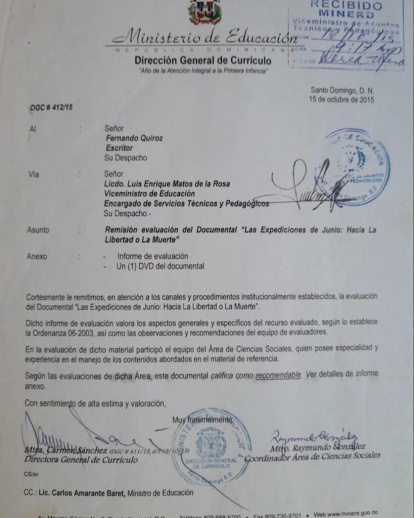 Denuncian que por no tener aspectos positivos de Trujillo, Minerd condiciona aprobación de documental,Denuncian que por no tener aspectos positivos de Trujillo, Minerd condiciona aprobación de documental