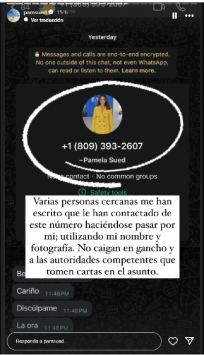 De Cruz Jiminián a Pamela Sued: Personalidades cuya imagen ha sido suplantada para estafas cibernéticas y robo de identidad,De Cruz Jiminián a Pamela Sued: Personalidades cuya imagen ha sido suplantada para estafas cibernéticas y robo de identidad