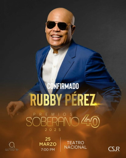 Premios Soberano 2025: Rubby Pérez interpretará sus grandes éxitos,Premios Soberano 2025: Rubby Pérez interpretará sus grandes éxitos