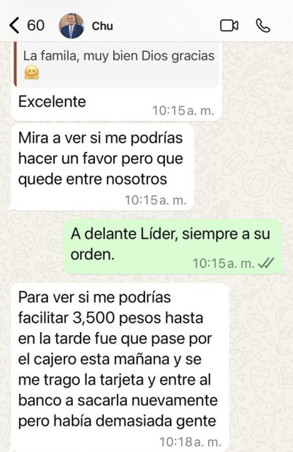 ¡Otro funcionario con WhatsApp hackeado! Chú Vásquez hace la denuncia,¡Otro funcionario con WhatsApp hackeado! Chú Vásquez hace la denuncia
